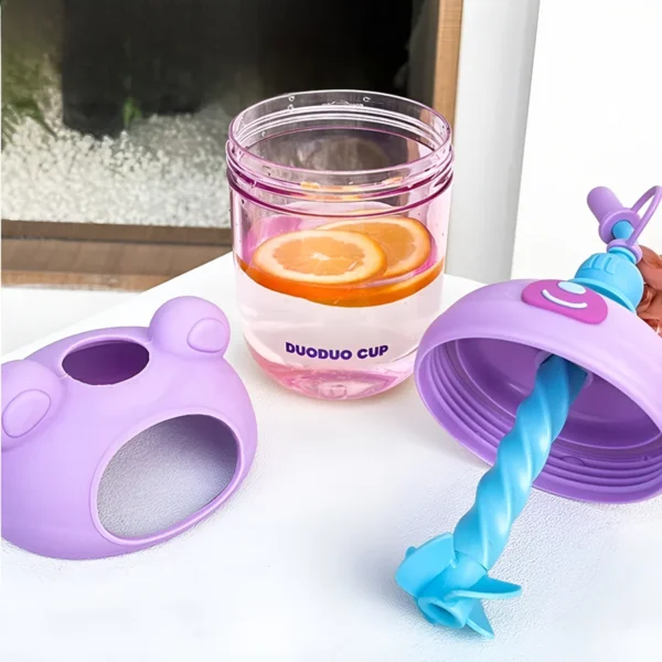 600 ML PP Bottle with Whisker straw