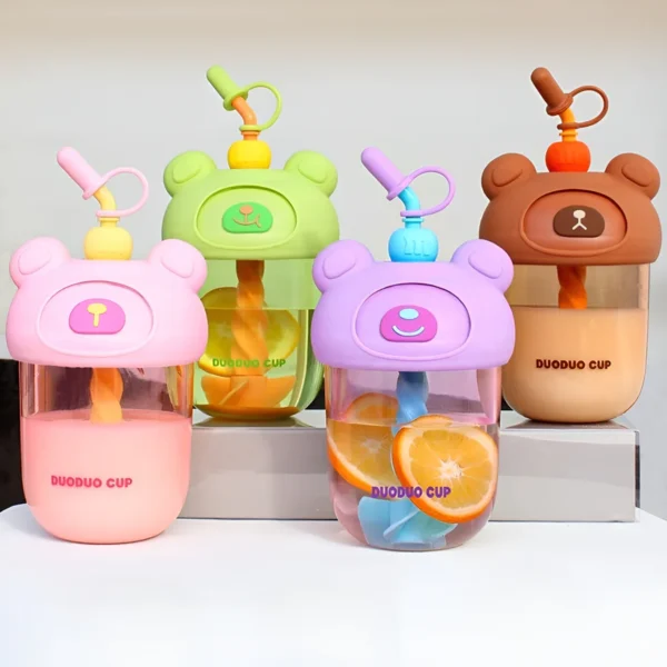 600 ML PP Bottle with Whisker straw