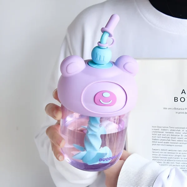 600 ML PP Bottle with Whisker straw