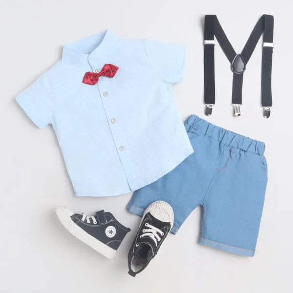 Boys-Blue-Polka-Dot-Print-Shirt-and-Short-Formal-Set-
