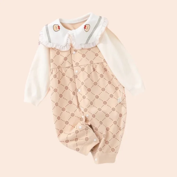 Collared Cotton Rompers for Kids