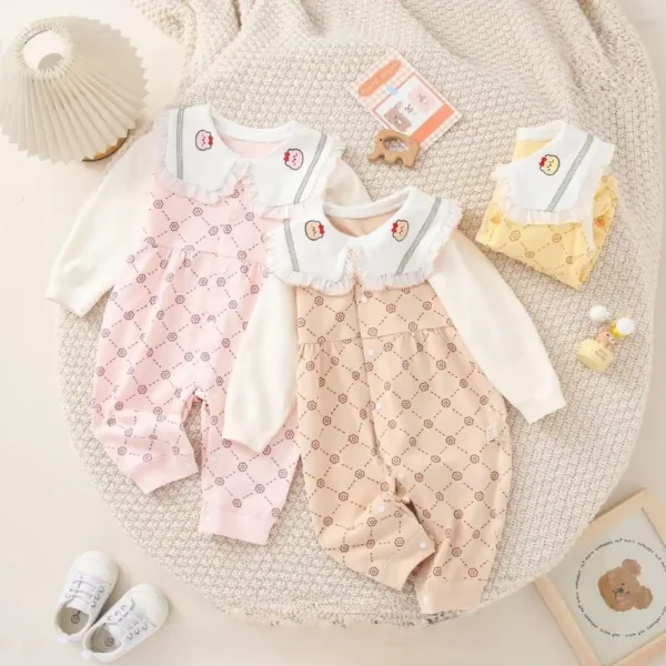 Collared Cotton Rompers for Kids HQ