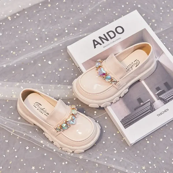 Elegant Girls Princess Rhinestone Mary Jane Shoes