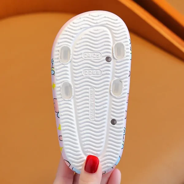 Kids Fashion Girls Casual Cute Cartoon Soft Bottom Non-Slip Slippers Shoes - Image 4