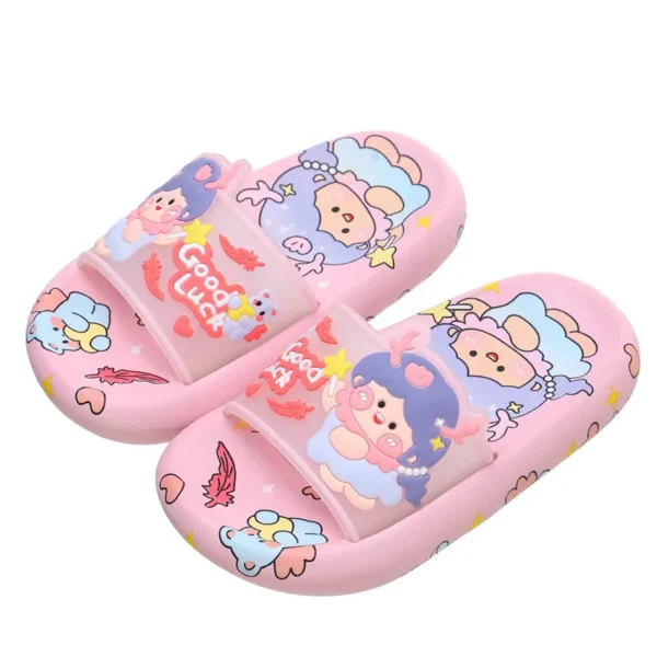 Kids Fashion Girls Casual Cute Cartoon Soft Bottom Non-Slip Slippers Shoes - Image 3