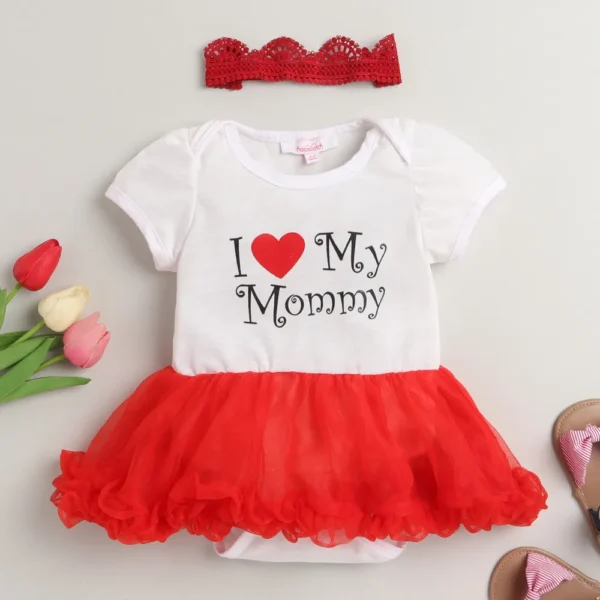 Girls Typographic Print Fit and Flare Dress