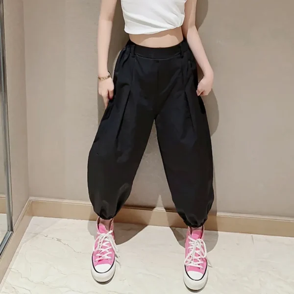 Discover Our Comfortable Girls Solid Color Trousers