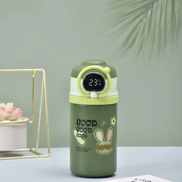 Portable Double Wall Stainless Steel Temperature Sipper Bottle.(550mL)