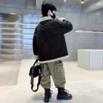 Black Fur Denim Jacket for boys 4-9 Y - Image 2