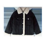 Black Fur Denim Jacket for boys 4-9 Y - Image 4
