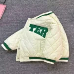 BETTER text White quilted Winter Jacket - Image 2