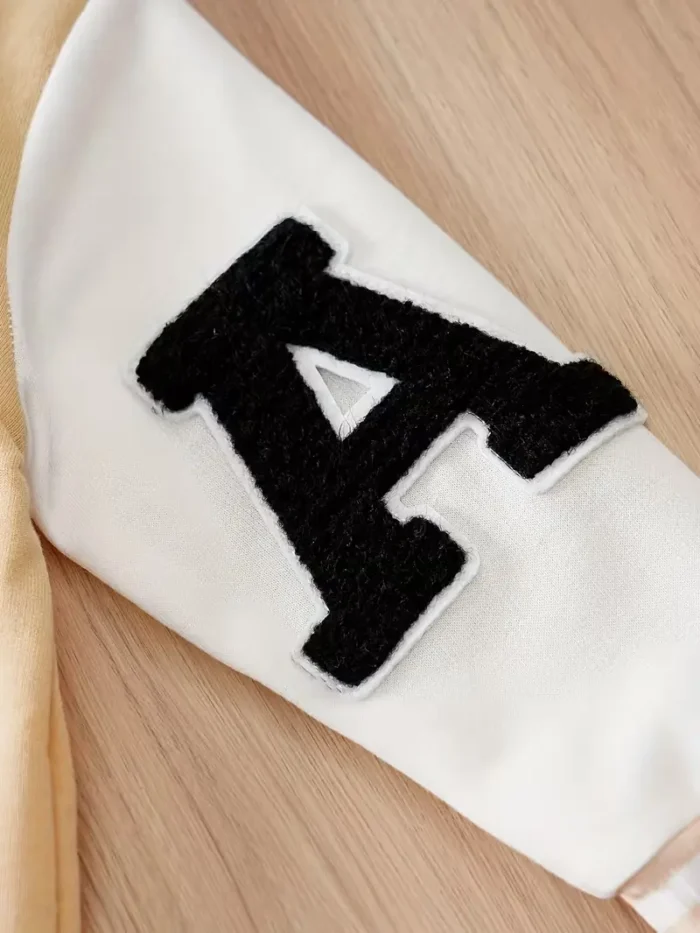 Text and cartoon Print Full Sleeves White and Beige Romper - baseball - Image 8