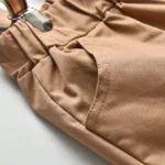 Boys Formal Shirt and Shorts with bow tie and suspender belt set - Image 8