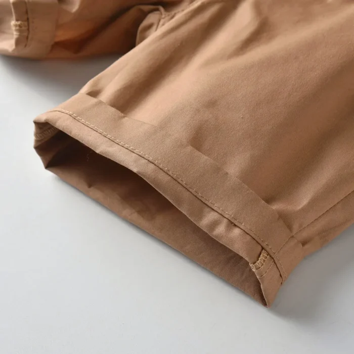 Boys Formal Shirt and Shorts with bow tie and suspender belt set - Image 9