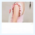 Stylish one-piece White Pink Bow Girls Swimsuit Beach wear for girls - Image 3