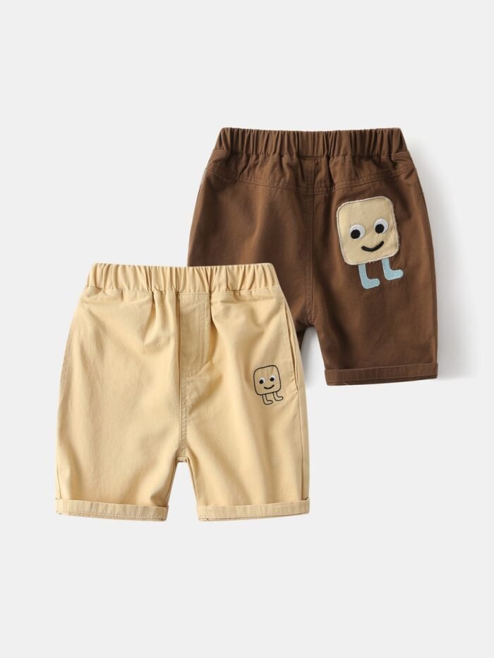 Boys Cotton Cargo Cartoon Printed quarter pant, shorts knee length - Image 5