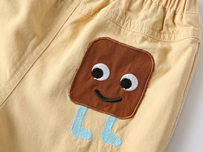 Boys Cotton Cargo Cartoon Printed quarter pant, shorts knee length - Image 3