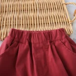 Boys Summer comfort Stylish Graphic Print Shirt and Burgundy Maroon Shorts set - Image 5