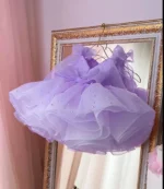 Children's Birthday Princess Dress Pearls Sleeveless Puffy Ball Gown - Image 4