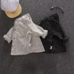 Boys' Classic Stripe Long Sleeve Shirt – Soft Cotton - Image 5