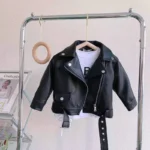 Boys & Girls PU Leather Zipper Biker's Jacket – Unisex Casual Outerwear - Image 6