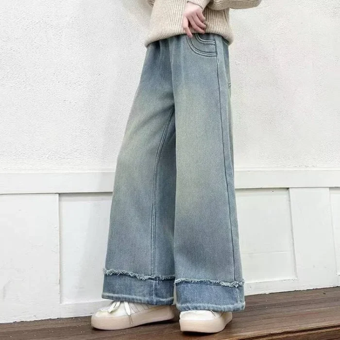 Girls' Stylish Denim Pants – Comfortable Fit - Image 4