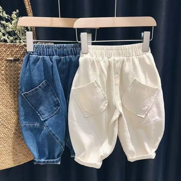 Kid's Unisex Casual Denim Pants – Comfortable Fit Jeans for children - Image 2