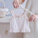 Korean Style Baby Girl Sleeveless Floral Blouse – Summer Top - Image 3