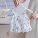 Korean Style Baby Girl Sleeveless Floral Blouse – Summer Top