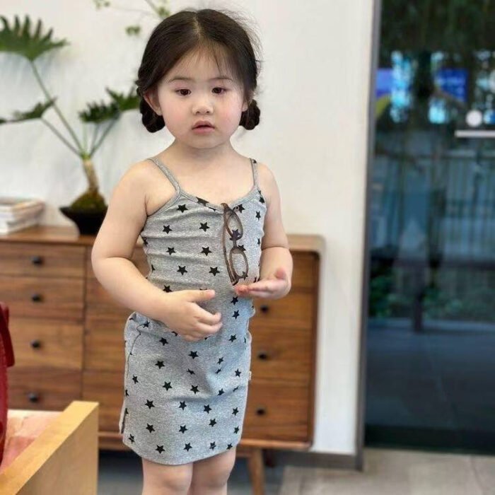 Baby Girls' Summer strings Print Dress – Casual Skirt Outfit - Image 5