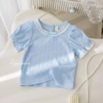 Girls Summer Lace Short Sleeve T-Shirt & Skirt Pants Two-Piece Set – Baby Fashion Outfit - Image 2