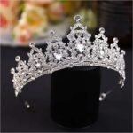 Princess Crystal Crown Tiara Headband for Women & Girls – Metal Alloy Bridal & Party Accessory (All Seasons) - Image 4