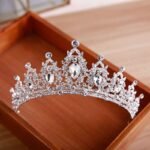 Princess Crystal Crown Tiara Headband for Women & Girls – Metal Alloy Bridal & Party Accessory (All Seasons) - Image 3