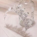 Princess Crystal Crown Tiara Headband for Women & Girls – Metal Alloy Bridal & Party Accessory (All Seasons) - Image 2